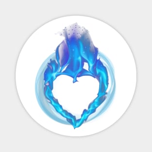 Chilled Heart on Fire Magnet